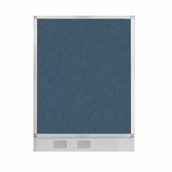 Hush Panel Configurable Cubicle Partition 3' x 4' Caribbean Fabric W/ Cable Channel